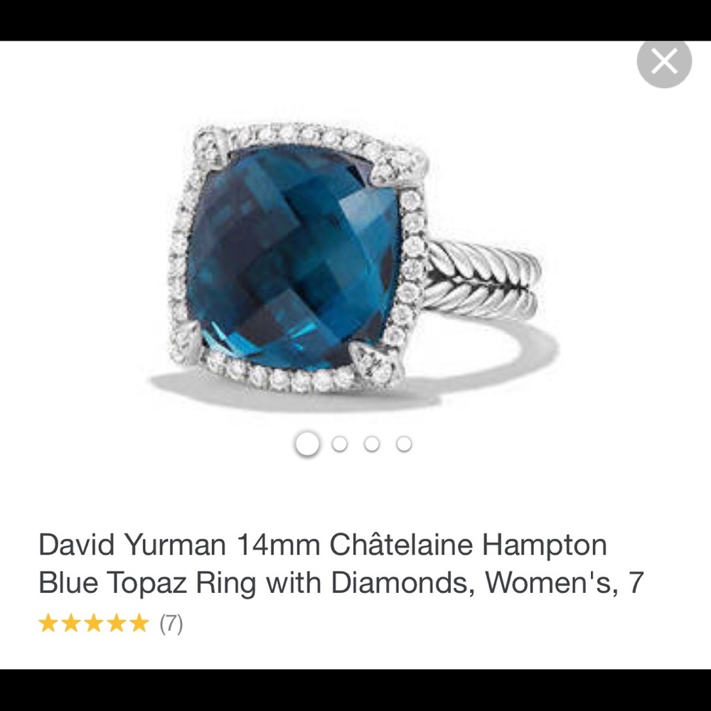David Yurman Chatelaine Blue Hampton Ring